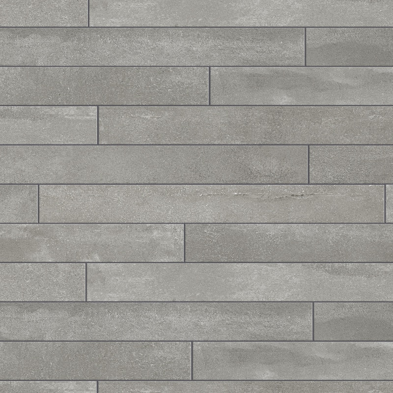 Merola Tile Tucson Dark Grey 1-7/8" x 17-3/4" Porcelain Floor and Wall Tile