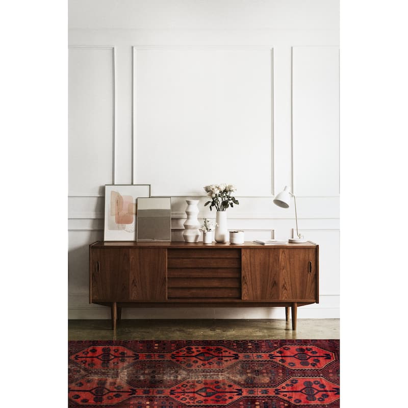 ECARPETGALLERY Hand-knotted Melis Vintage Copper Wool Rug - 4'0 x 8'0