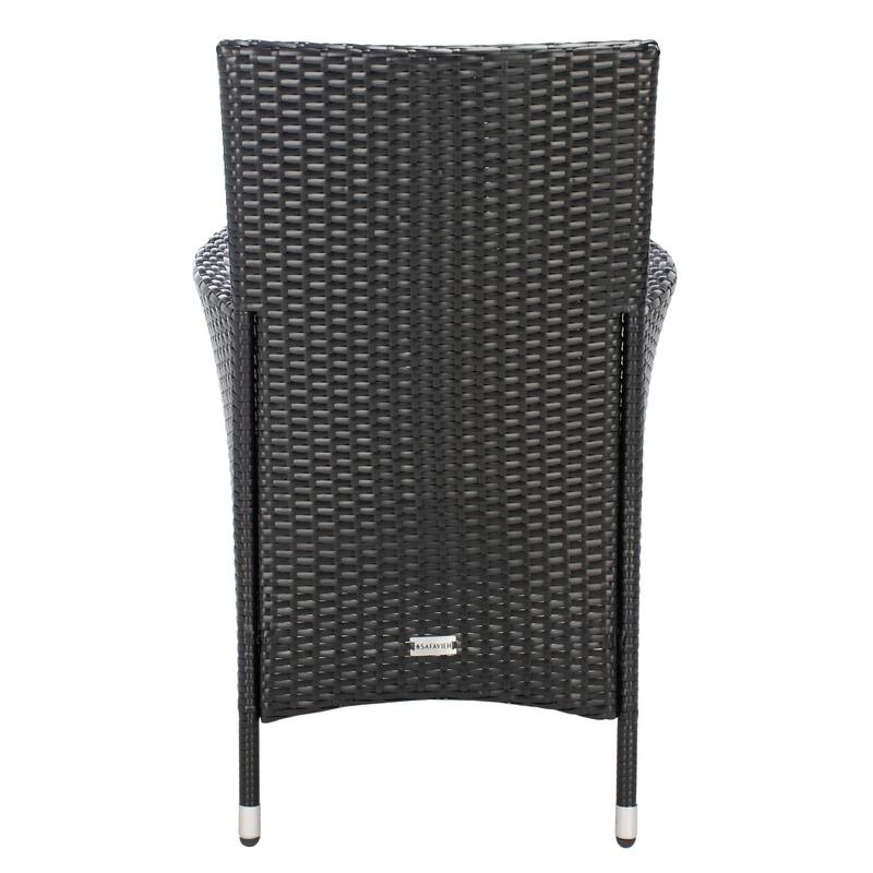 SAFAVIEH Outdoor Lianna 9-Piece Wicker Dining Set - 75Wx35Dx29H