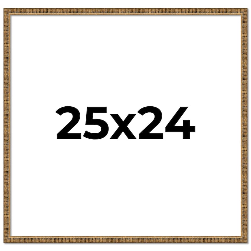 25x24 Frame Black Real Wood Picture Frame Kingsley Gold Distressed Photo Frame with UV Acrylic Foam Board Backing &
