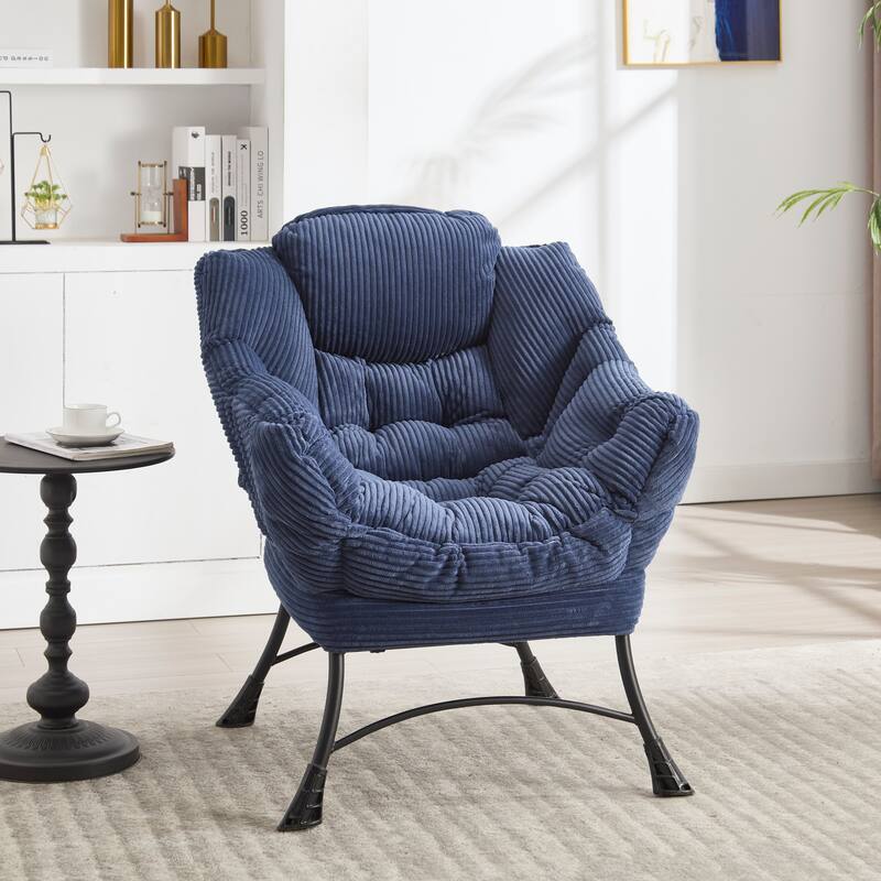Lazy Chair Accent Chair with Ottoman