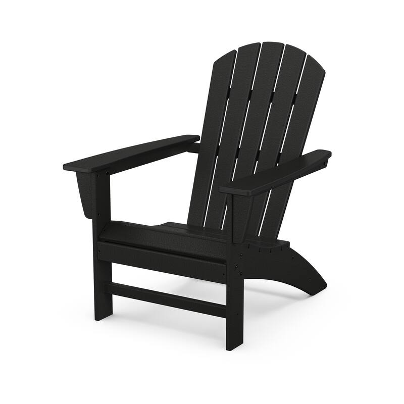 POLYWOOD Nautical Adirondack Polywood Chair - Black