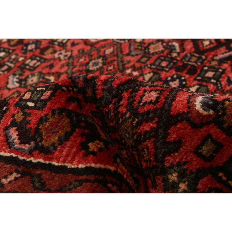 ECARPETGALLERY Hand-knotted Andelz Red Wool Rug - 3'7 x 9'10
