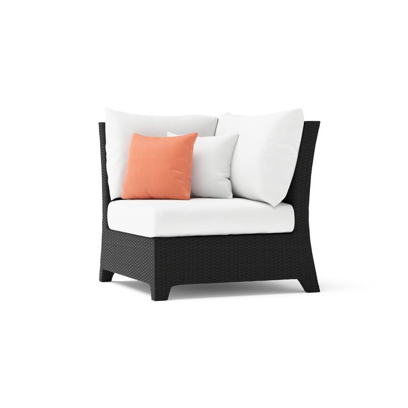 Deco 4 Piece Sunbrella Outdoor Patio Sectional & Table