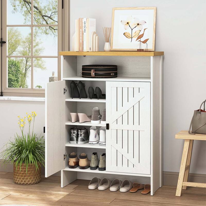 Shoe Cabinet with Sliding Doors,Space-saving and Multi-functional Storage for Home Decor