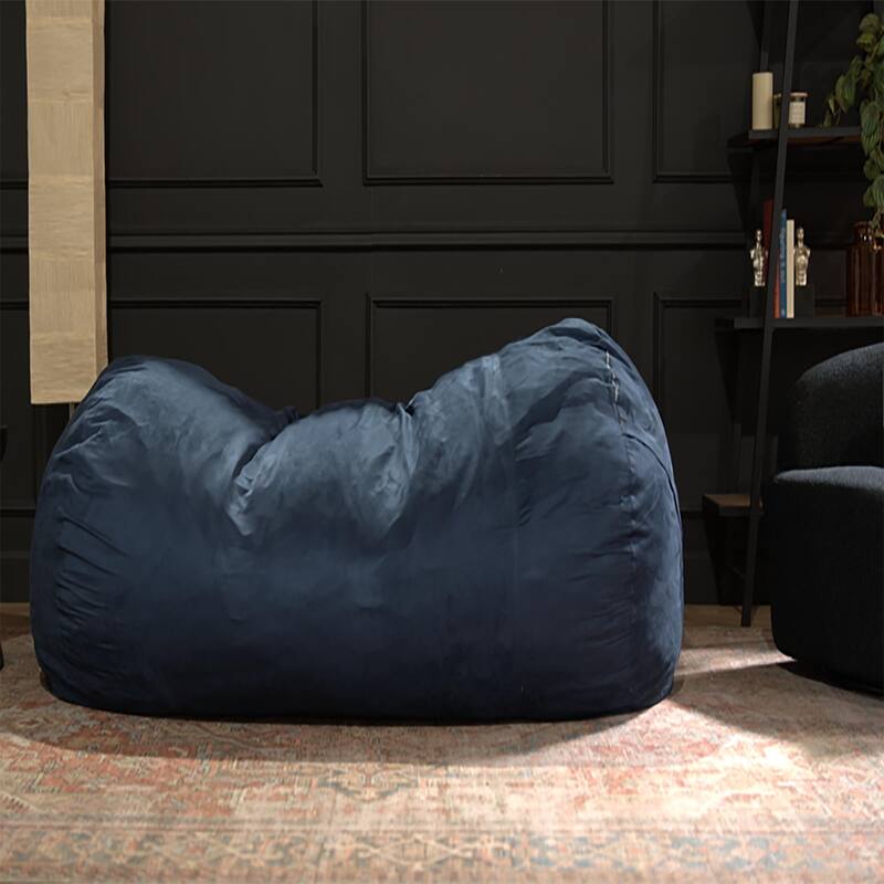 Jasper Traditional 8 Foot Cylindrical Suede Bean Bag