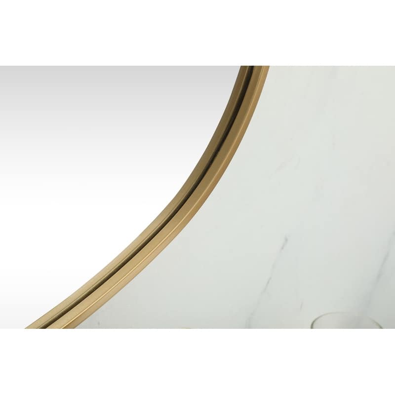 Indigo Home Metal Frame Oval Mirror 30x60 Inch
