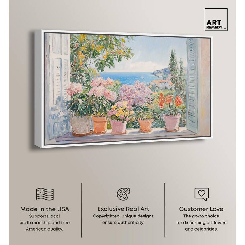 Mediterranean Blooms Canvas by Art Remedy