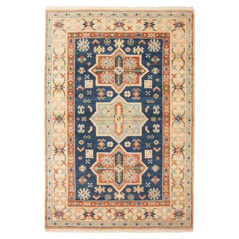 ECARPETGALLERY Hand-knotted Jules Serapi Dark Blue Wool Rug - 5'5 x 7'10 - Dark Blue - 5'5 x 7'10
