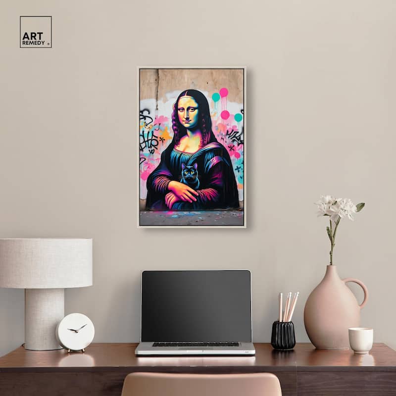 Lisa's Little Secret Canvas by Art Remedy