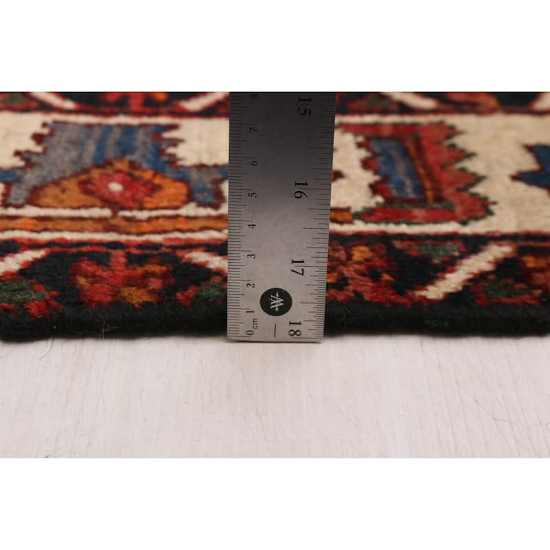 ECARPETGALLERY Hand-knotted Konya Anatolian Dark Navy, Red Wool Rug - 4'10 x 10'2