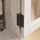 preview thumbnail 5 of 11, GDFStudio - Modern Storage Tall Cabinet with Glass Door and Drawer