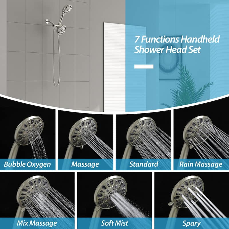 Lordear 3-way Sprayer Rainfall Shower System Handheld Shower Combo