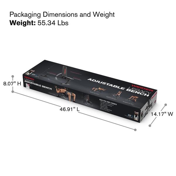 Legacy Adjustable Bench with 14 Positions, 410 Lb. Weight Limit Bed