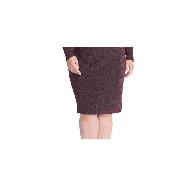 Rachel Roy Women's Glitter Cold Shoulder Long Sleeve Halter Dress Black  Royal Plum Size Ps - Bed Bath & Beyond - 40577913