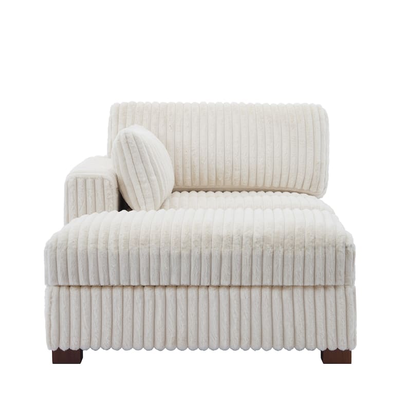 Oversized L-Shape Upholstered Chaise Lounge Sofa Couch