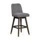 preview thumbnail 40 of 176, Amalie Upholstered Bar Stool, Swivel Counter Height Stool with Solid Wood Frame