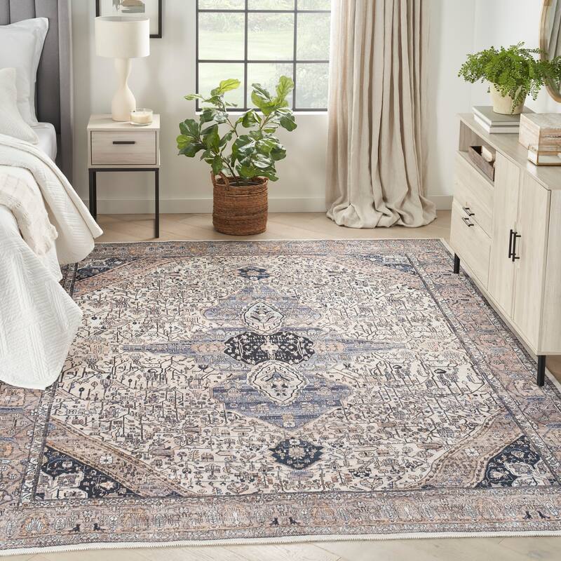Brilliance Machine Washable Persian Vintage Area Rug