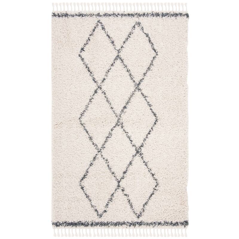 SAFAVIEH Pro Luxe Shag Dile Moroccan Tassel 2.4-inch Thick