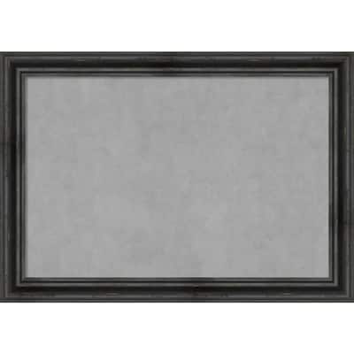 Amanti Art Rustic Pine Black Framed Magnetic Board