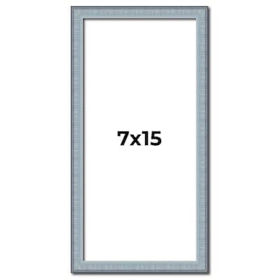7x15 Frame Rustic Sky Blue Solid Wood Picture Frame | 0.75 Inch