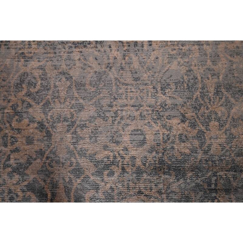 Multi-Color Abstract Indian Area Rug Handmade Wool Carpet - 7'11"x 10'1"
