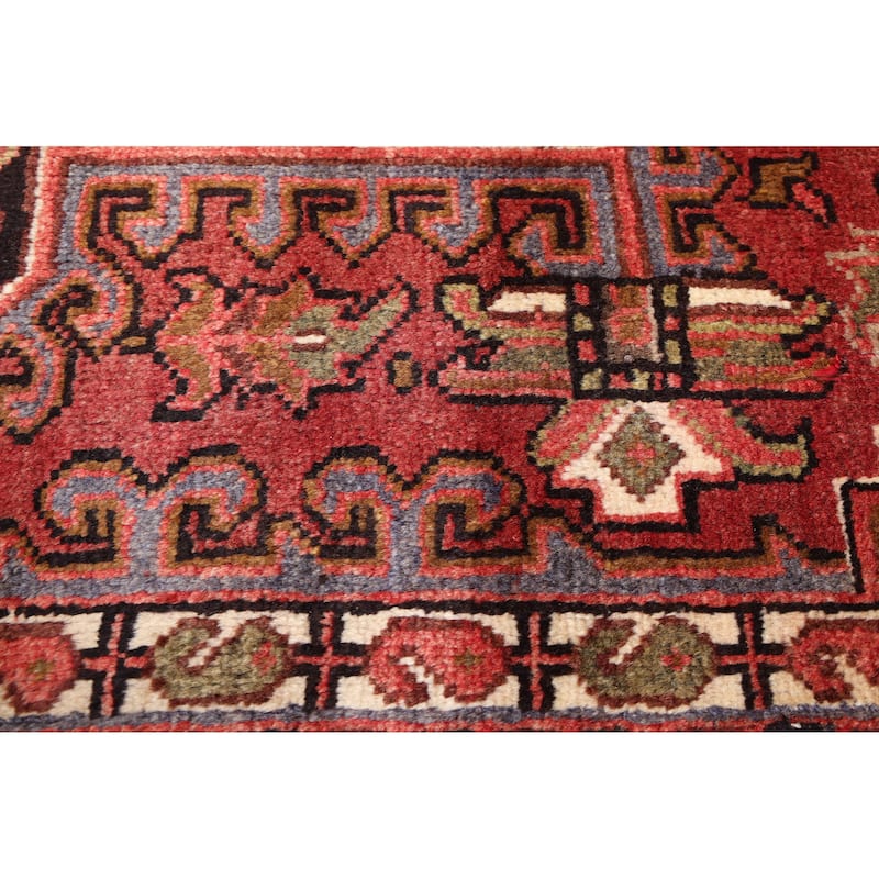 ECARPETGALLERY Hand-knotted Sarabi Dark Red Wool Rug - 6'9 x 9'11
