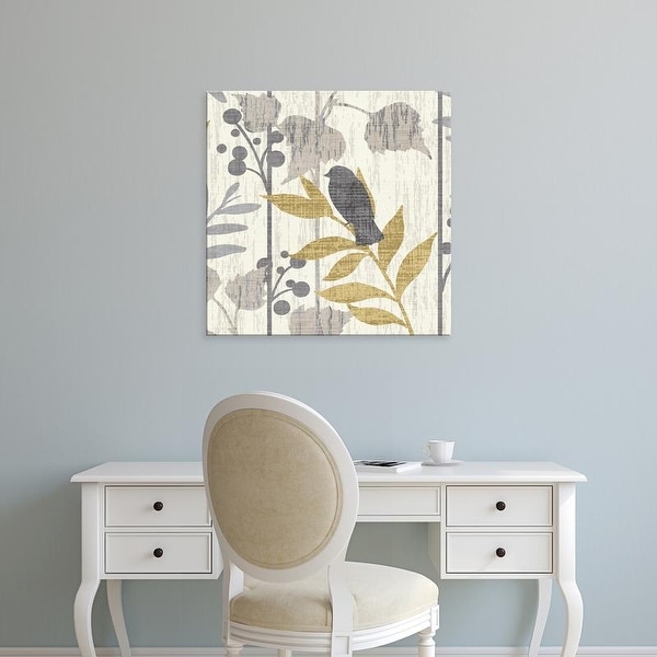 Easy Art Prints Wild Apple's 'Garden Leaves Square VI' Premium Canvas Art