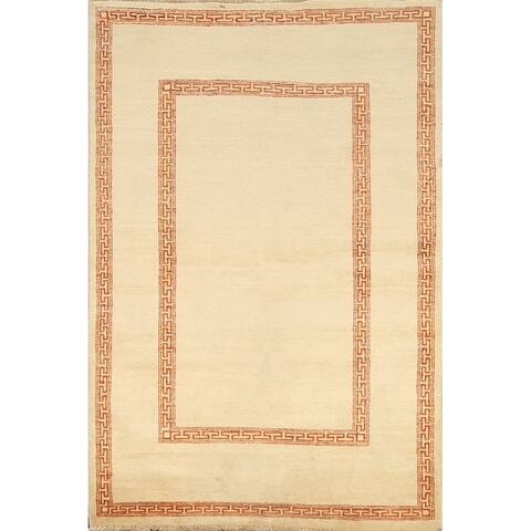 Gabbeh Kashkoli Oriental Contemporary Area Rug Wool Handmade Carpet - 4'2" x 6'3"