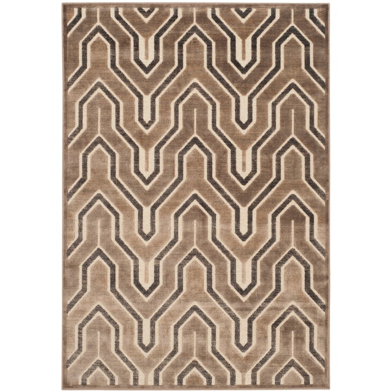 SAFAVIEH Paradise Flavie Modern Viscose Rug - 5'3" x 7'6" - Camel/Cream