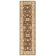 preview thumbnail 54 of 141, SAFAVIEH Handmade Anatolia Madeline Traditional Hand-spun Wool Rug 2' 3" x 10' - Brown/Taupe - Runner