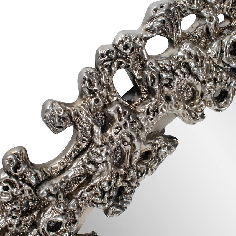 Asbille Antique Silver Wall Mirror