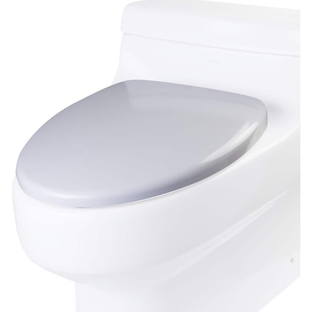 Eago Elongated Closed-Front Toilet Seat with Soft Close Hinges