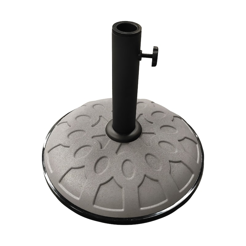 Milan 25-pound Resin Compound Patio Umbrella Base - Grey