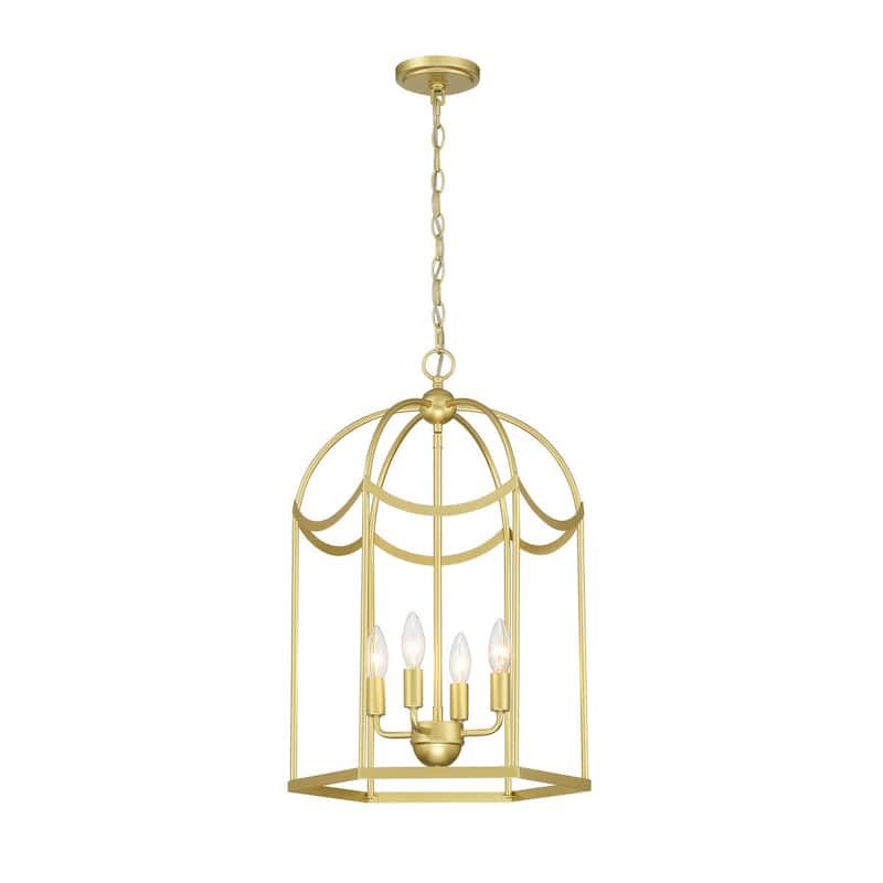 Acroma Dimmable Geometric Lantern Drum Chandeliers