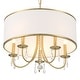 preview thumbnail 2 of 3, Bellevue CLCH66220 Adalynn 5 Light 22" Wide Crystal Drum Chandelier