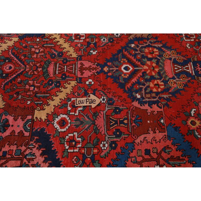 Hand Knotted Oriental 100% Wool Carpet Traditional Geometric Red Bakhtiari Area Rug - 18' 0'' X 12' 9''