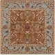 preview thumbnail 23 of 34, SAFAVIEH Handmade Heritage Loren Traditional Oriental Wool Rug 6' Square - Brown/Blue - Square