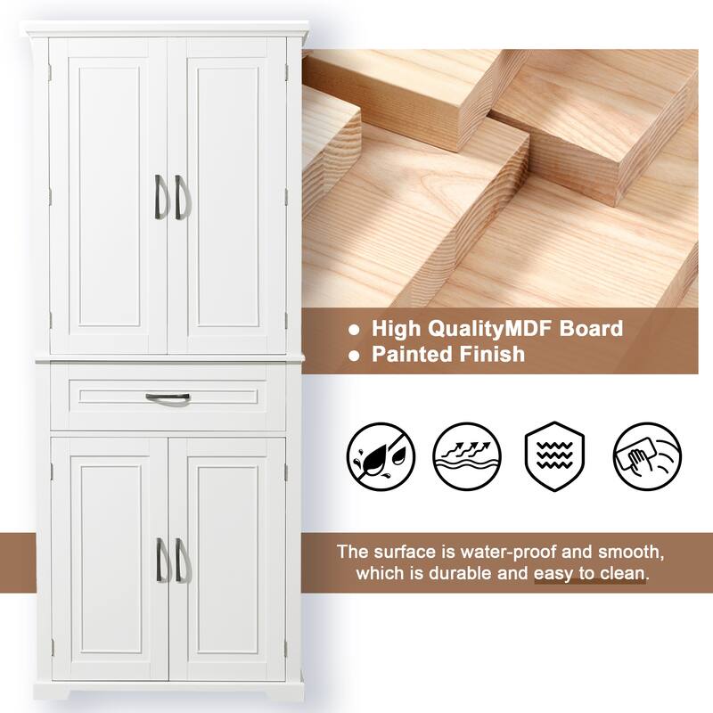 Bathroom Storage Cabinet with Adjustable Shelf