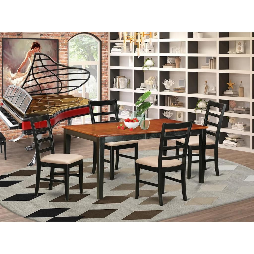 Rustic Dining Chair Set - Farmhouse Style Kitchen Chairs - Modern Dining Room Furniture