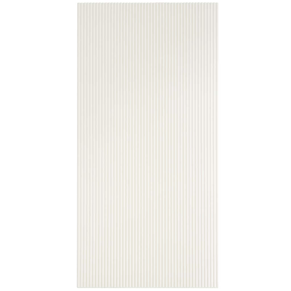 Terrain 24x48 White Porcelain Large Format Ribbed Wall Tile (15.55 sq ft/case) - 2 Pack