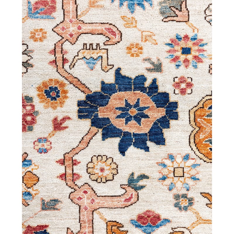 Serapi One-of-a-Kind Hand-Knotted Area Rug - Ivory - 8' 0" x 10' 0"