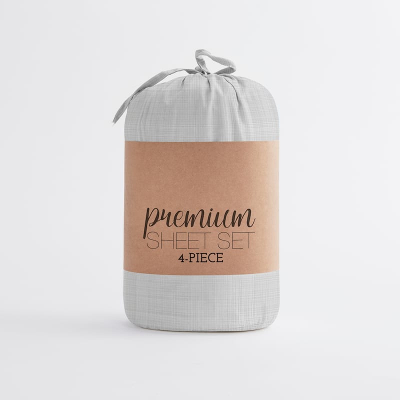 Becky Cameron Printed 4 Piece Deep Pocket Bed Sheets Set