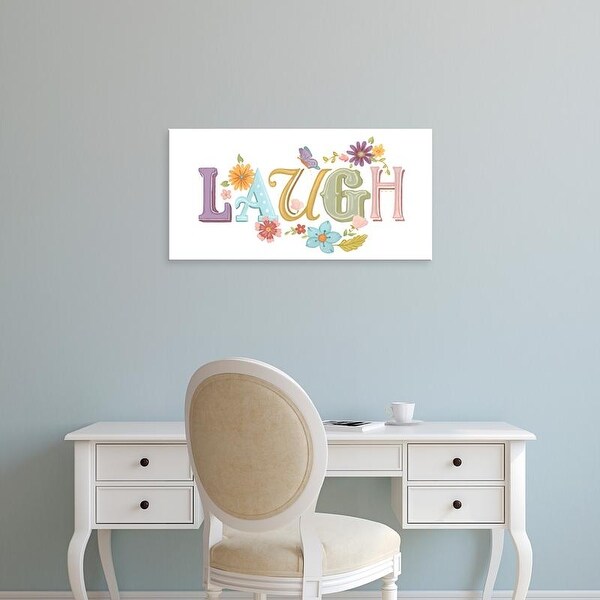 Easy Art Prints June Erica Vess's 'Beautiful Words III' Premium Canvas Art