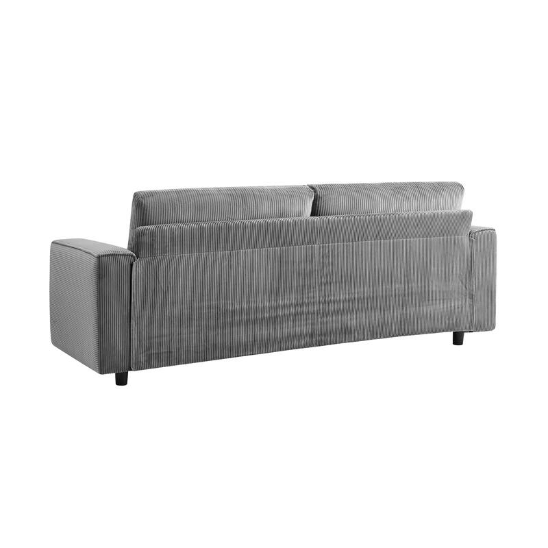 Modern Contemporary Upholstered Corduroy Plush Tufted Sofa