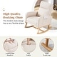 preview thumbnail 14 of 105, HOMYKA Rocking Chair for Nursery with Footrest
