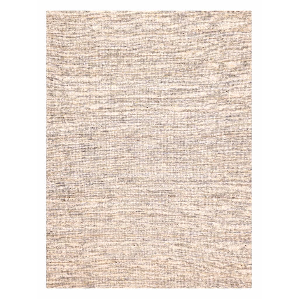 ECARPETGALLERY Braid weave Sienna Ivory Wool Kilim - 9'0 x 12'0