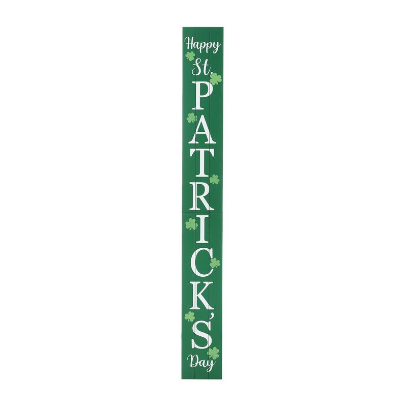 Glitzhome 60"H Wooden St. Patrick's Porch Sign