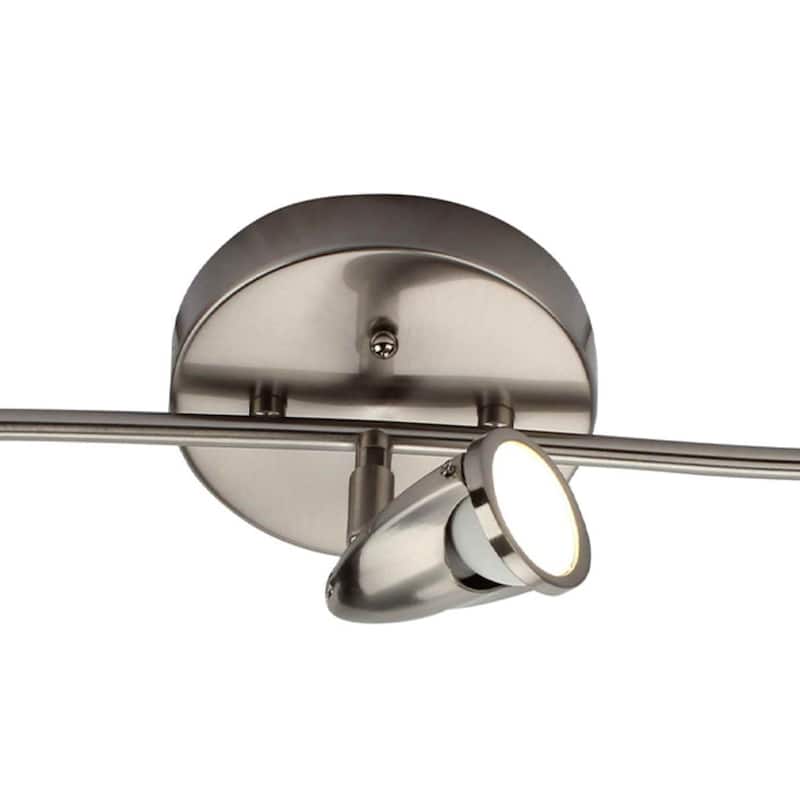 Kenzie 3 Light LED Flush Mount Ceiling and Wall Light - Brushed Nickel