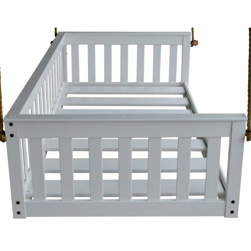 Pine Twin Size Mission-Style Daybed with Rope